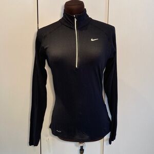 Nike dri fit half zip Long Sleeve Performance Top S black